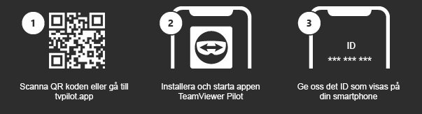 Webbfabriken support till befintlig kund - Användning av Teamviewer Pilot